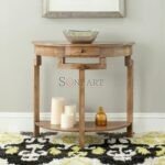 Marck Solid Wood Console Table for Living Room | Buy Wooden Console Table for Living Room | Entryway Console Table | Console Table with Drawer | Soni Art