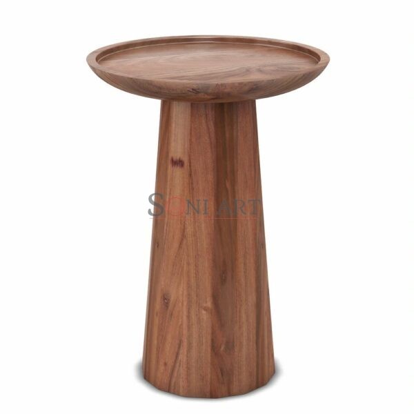 WYNDENHALL Kimball SOLID MANGO WOOD 13 inch Wide Round Contemporary Wooden Accent Table Fully Assembled 1 | Soni Art