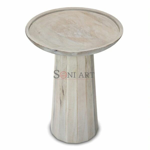 WYNDENHALL Kimball SOLID MANGO WOOD 13 inch Wide Round Contemporary Wooden Accent Table Fully Assembled 10 | Soni Art