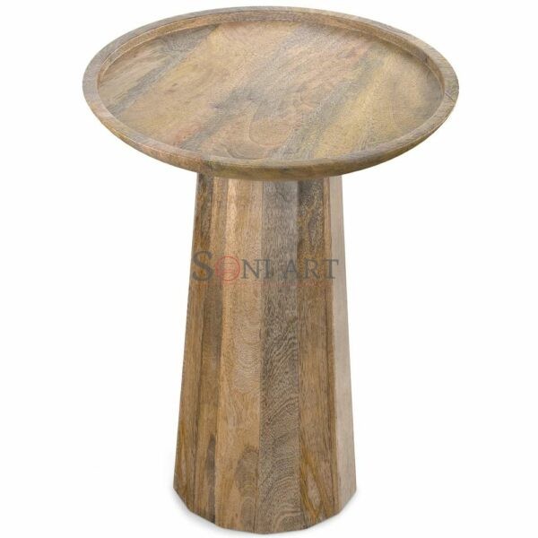 WYNDENHALL Kimball SOLID WOOD 13 inch Wide Round Contemporary Wooden Accent Table 1 | Soni Art
