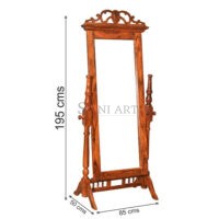 Granki Sheesham Wood Cheval Standing Mirror - Image 4