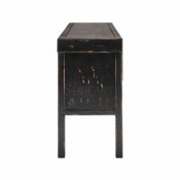 Imperial 78" Solid Reclaimed Wood Heavy Carved Console Table - Image 5