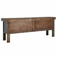 Imperial 78" Solid Reclaimed Wood Heavy Carved Console Table - Image 8