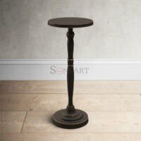 Crawford Vintage Black Metal End Table – Traditional Accent Table by Soni Art | Buy Metal Furniture for Living Room | Buy Living Room Furniture Online | Sofa Side Table Online