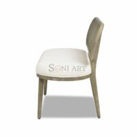 Cona 2-Seater Wooden Cane Back Bench with Upholstery – Japandi Style | Soni Art - Image 9