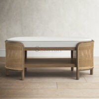 London Solid Wood Bench With Storage Shelf Underneath | Mango Wood Bench | Bench with Storage Shelf | Wooden Bench | Soni Art