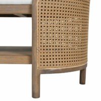 London Solid Wood Bench With Storage Shelf Underneath - Image 5