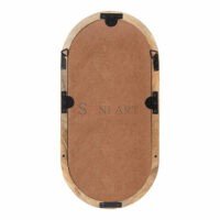 Baflo Capsule Mirror with Shelf – Solid Wood Frame | Bedroom or Hallway Soni Art - Image 4