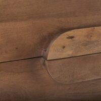 Rochelle Medium Brown Solid Mango Wood 6 Drawer Sideboard Cabinet - Image 8