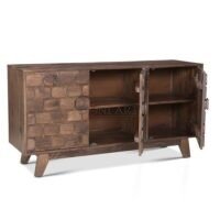 Natora Walnut Solid Wood Accent Sideboard - Image 3