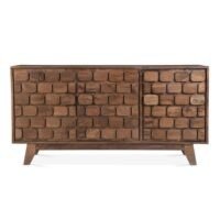 Natora Walnut Solid Wood Accent Sideboard - Image 2