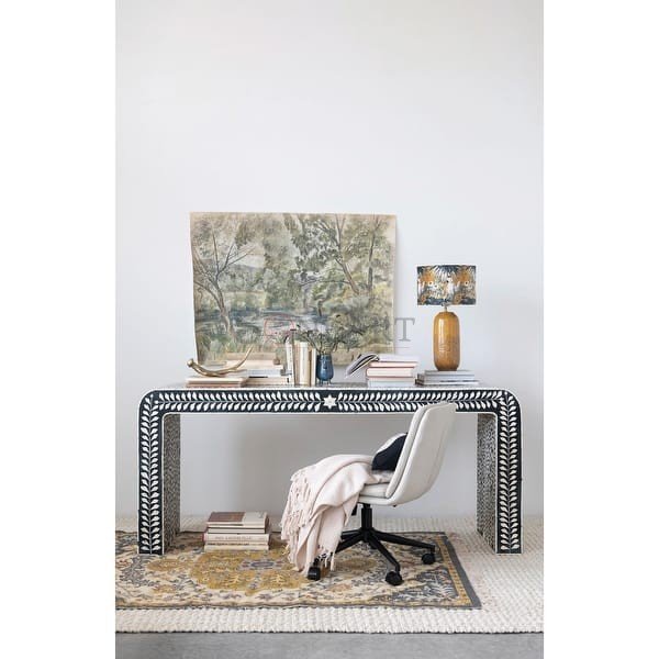 Mango Wood and Bone Inlay Console Table 4 | Soni Art