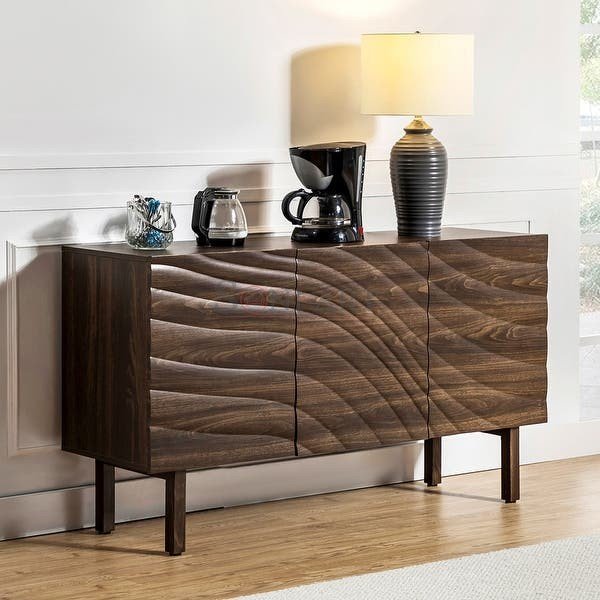 Mopsus Modern Adjustable Shelves Buffet Sideboard with 3 Doors by HULALA HOME 6 | Soni Art