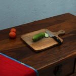 Noir Chopping Board Wooden With Handle