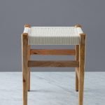 Lovnas Wooden Rope Woven Stool | Buy Wooden Stool Online | Stools for Garden & Balcony | Living Room Stool | Soni Art