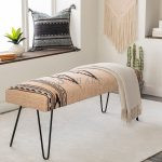 Duri Comfy Upholstered Bench for Kitchen, Dining, Living Room Hallway | Buy Dining Bench Online | Living Room Bench | Dining Room Bench | Soni Art