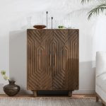 Elonghexa Wooden Carved Bar Cabinet | Buy Wooden Bar Cabinet Online | Mango Wood Bar Cabinet | Soni Art | Wooden Bar Furniture | Solid Wood Furniture Online
