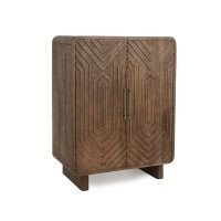 Elonghexa Wooden Carved Bar Cabinet - Image 4