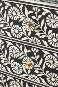Gulab Bone Inlay Chest of Drawers for Living Hallway Bedroom - Image 3