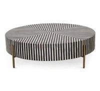 Bohemian Bone Inlay Coffee Table Livingroom Hallway - Image 3