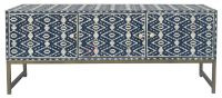 Soni Art Indigo Maze Bone Inlay TV Cabinet - Image 3
