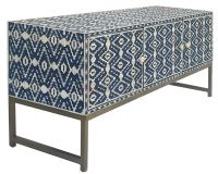 Soni Art Indigo Maze Bone Inlay TV Cabinet - Image 5