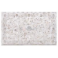 Soni Art Classic Vine Mother of Pearl Inlay Coffee Table for Living Room - Image 6