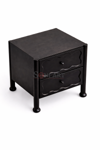 Wavy Solid Wood Bedside Table - Image 2