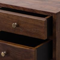 Ivan Solid Wood Bedside Table For Bedroom - Image 5