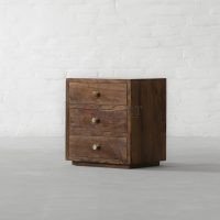 Ivan Solid Wood Bedside Table For Bedroom | Wooden Bedside Table Online | Bedside Table with Drawers | Bedside Cabinet | Soni Art