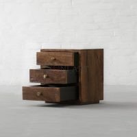 Ivan Solid Wood Bedside Table For Bedroom - Image 7