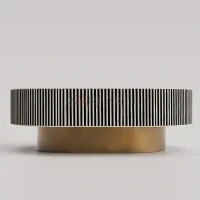 Aaryan Noir Bone Inlay Coffee Table in Black & White Geometric Design - Image 4