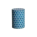Azure Hive Bone Inlay Accent Table – Hexagon Pattern Accent Table – Hexagon Pattern Accent Table | Accent Table for Living Room | Living Room Side Table | Bone Inlay Side Table | Soni Art