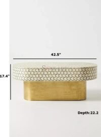 Triangu Bone Inlay Coffee Table - Image 3
