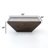 Rochelle Solid Wood Cone Shape Coffee Table - Image 3