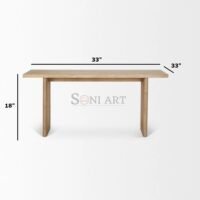 Carlton Solid Wood Coffee Table - With Cane Accented Base Coffee Table - Image 4