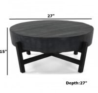 Lipa Industrial Black Coffee Table - Image 3