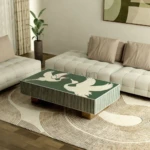Emerald Crane Bone Inlay Coffee Table | Rectangular Bone Inlay Coffee Table | Bone Inlay Furniture | Soni Art