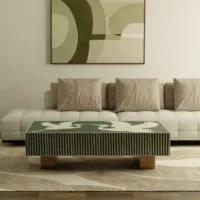 Emerald Crane Luxury Bone Inlay Coffee Table - Image 3