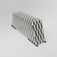 Monochrome Prism Bone Inlay Sideboard Cabinet - Image 4