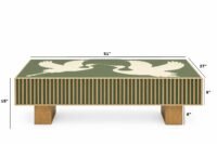 Emerald Crane Luxury Bone Inlay Coffee Table - Image 3