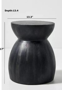 Damro Solid Wood Sofa Side Table - Image 3