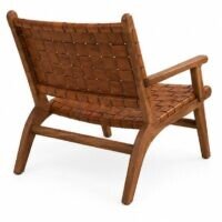 Comfy Leather Accent Armrest Chair - Image 2