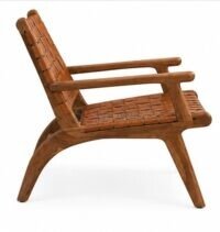 Comfy Leather Accent Armrest Chair - Image 3