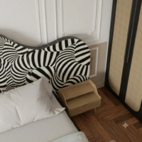 The Mirage Curved Bone Inlay Bed - Image 4