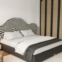 The Mirage Curved Bone Inlay Bed - Image 2